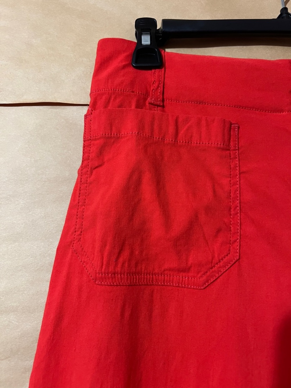 Anthropologie | Maeve The Colette Pants Linen Blend Wide Leg Red Size 26 - Picture 6 of 11
